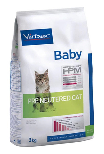 Alimento Virbac Baby Cat 3kg Pa Gato Gatitos Bebe Premiun