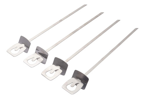 Brochetas Deslizantes Grill Plus (paquete De 4), Plata