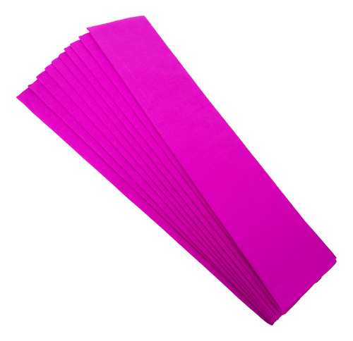 10 Papel Crepe Un Color 200cm X 50cm Color Fiusha