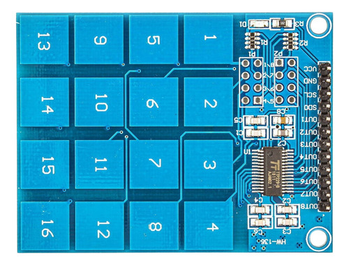Teclado Touch Digital Ttp229 Capacitivo 16 Teclas - Arduino