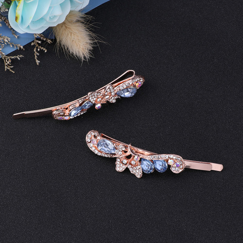 X Pasadores Con Diamantes De Imitación Para Mujer, Diseño
