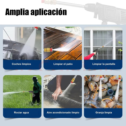 Pistola Hidrolavadora Eléctrica Inalámbrica Espuma Agua