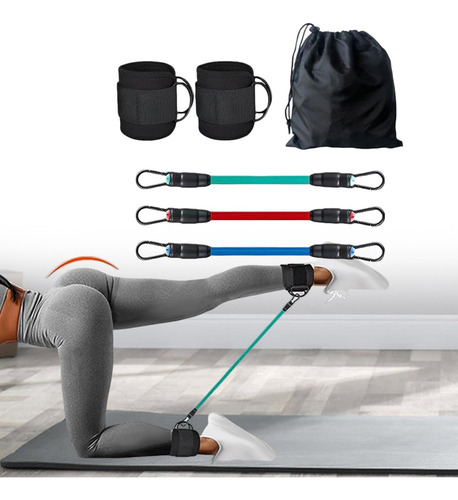H Bandas De Resistencia Al Tobillo Con Puños Fitness 10 20