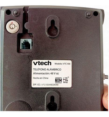 Telefono Alambrico Vtech Vtc100 Montable En Mesa O Pared (Usado)