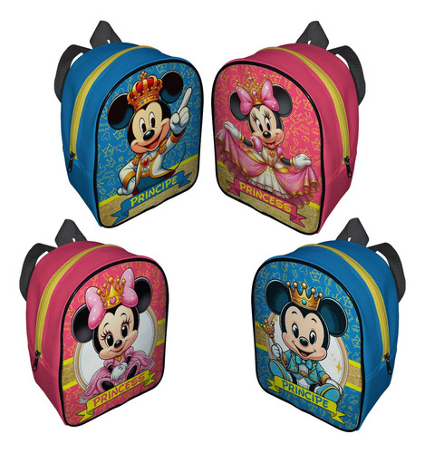 25 Mochilas Bolo Dulcero Personalizada Mickey Principe Rey