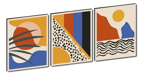 Set Cuadros Minimalistas Enmarcados 30x40cm Envio Gratis!