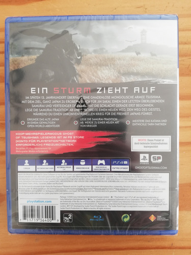 Ghost Of Tsushima Ps4 Juego Fisico Nuevo Sellado Sevengamer