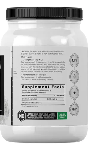 Horbäach Creatine Monohydrate Powder | 2.2lbs (35.2 Oz) |...