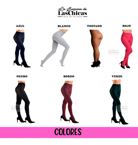 Imagen 6 de 10 de Media Panty Ultraopaca Termica Mora 1140 Vs Colores Premium