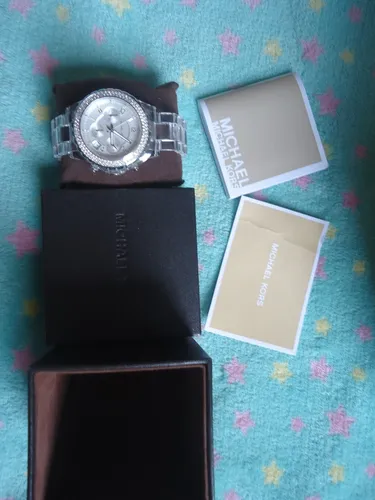 Relogio michael cheap kors pulseira transparente