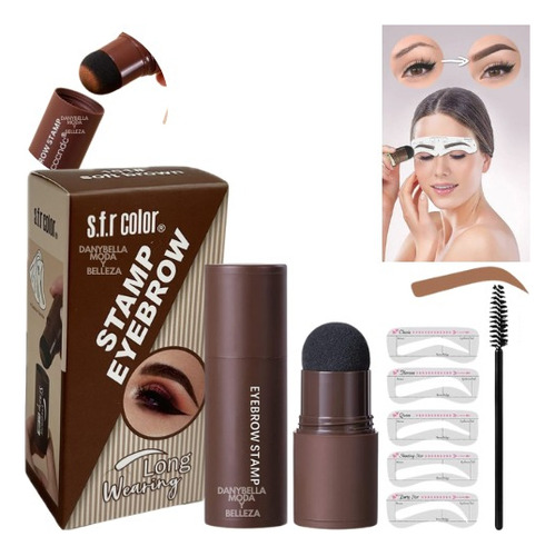 Kit De Modelado De Sello De Cejas Con Formas De Cejas