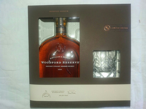 Whisky Woodford Reserve Bourbon 1 Litro Con Vaso Y Caja