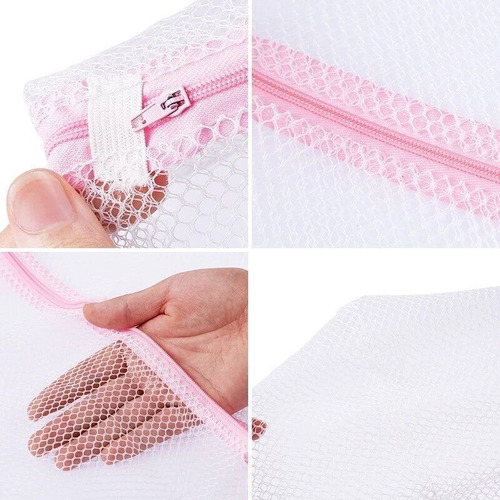 Imagen 3 de 6 de Bolsa X1 Red Para Ropa Lavarropa Valija Con Cierre 30 X 40cm