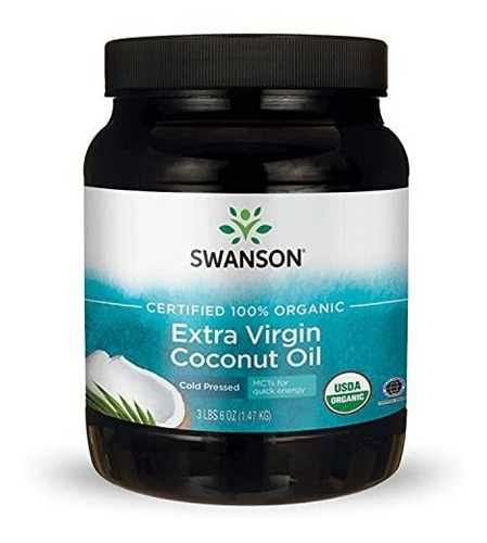 Aceite De Coco Orgánico 100% Swanson - 1,53 Kg