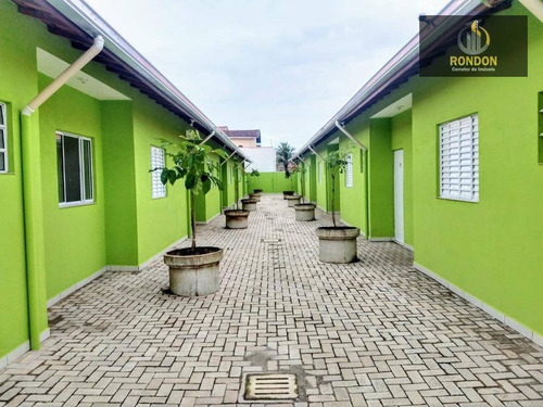 Casa Com 2 Dormitórios À Venda Por R$ 180.000 - Estância Balneária De Itanhaém - Itanhaém/sp - Ca1183