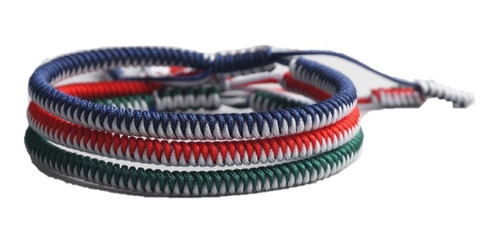 Pulseras Budista Triple Tibetana Para La Suerte Hombre Mujer