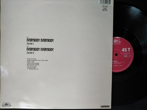 Black Box - Everybody Everybody (club Mix I) (club Mix Ii) (Usado)