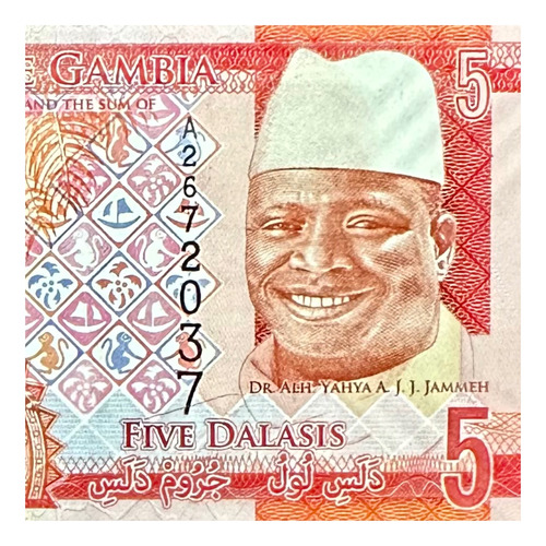 Gambia Año 2015- Africa - 5 Dalasis - Unc