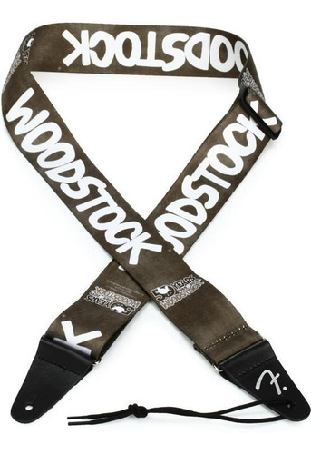 Correia Para Guitarra Fender Woodstock Original Nova