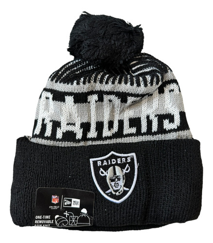 Gorro Bonette Beanie New Era Nfl Americano Raiders Las Vegas