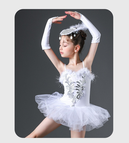 Traje De Baile De Ballet Vestido De Encaje Para Niños