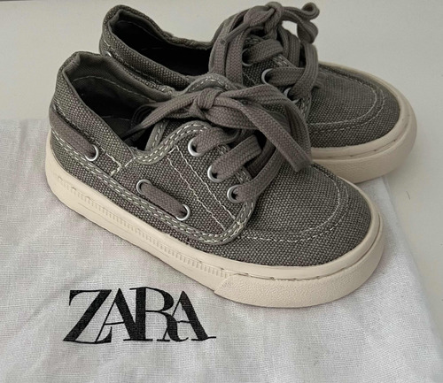 Zapatillas Nauticas Grices Para Niños Zara