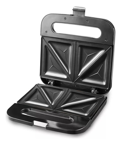 Sandwichera Eléctrica Con Placa Antiadherente Elite Gourmet Color Negro