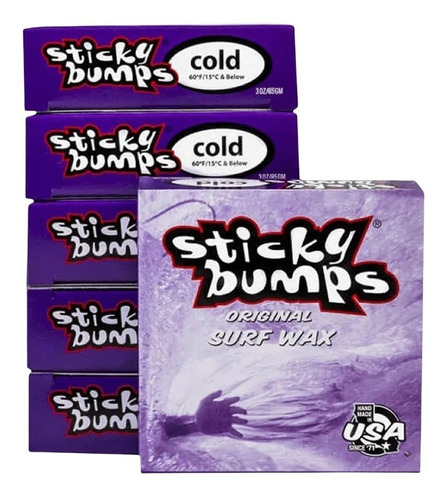 Imagen 1 de 4 de Parafina Sticky Bumps Tablas Surf Cold Series Usa