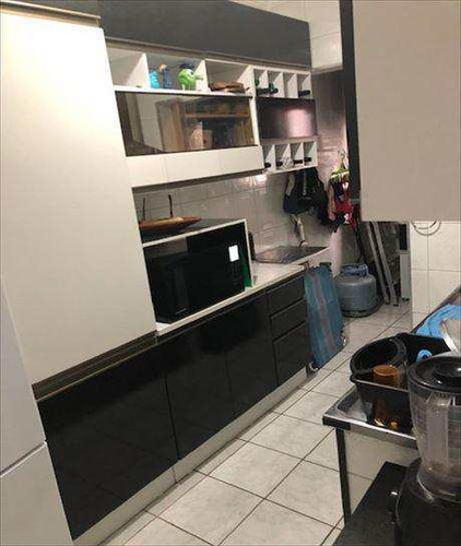 Imagem 2 de 9 de Apto No Gonzaguinha Proximo A Praia Predio Com Garagem Suficiente - V6408