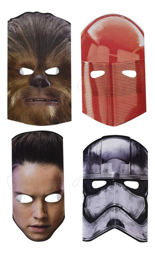 Star Wars Episodio 8 Máscaras, 8count, Multicolor, One...