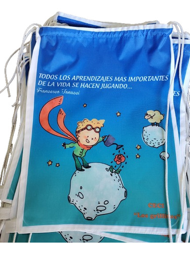 Pack De 9 Mochilas Souvenirs Personalizados, Tela 25x35 Cm.