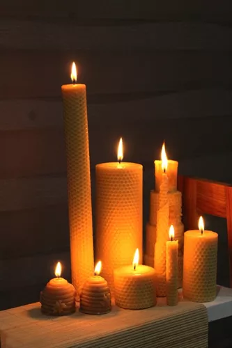 Velas de miel delgadas, velas de miel, velas de miel para rituales de  prosperidad y abundancia. 20cm de alto x 2cm de ancho. (6 piezas)