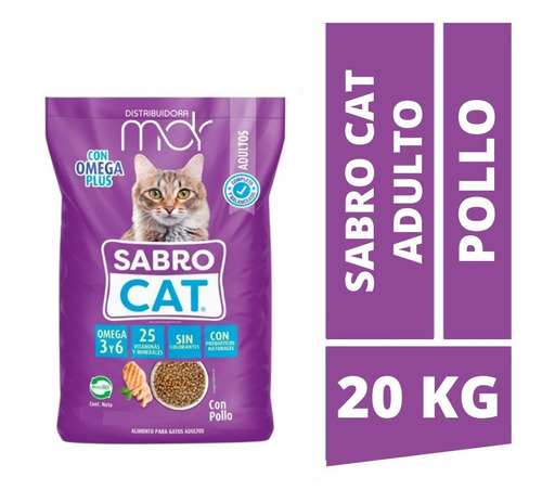 Sabrocat Adulto Pollo 20kg | Mdr