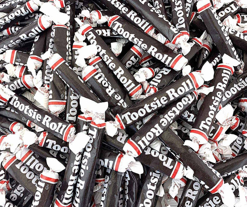 Tootsie Roll Juniors Candy, Caramelo Sin Gluten, Bolsa De 2