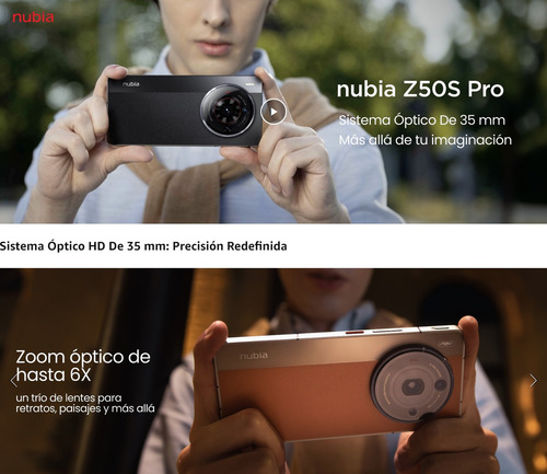 Nubia Z50s Pro 16gb Ram Global 1 Tera Negro Snapd 8 Gen 2