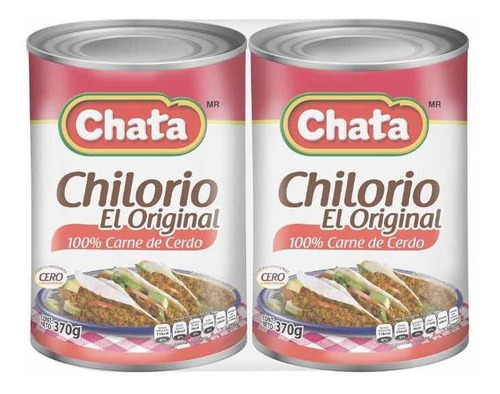 Chilorio De Cerdo Chata 2 Latas De 370 G C/u Osh