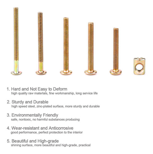 Xool Tornillos De Cabeza Hexagonal M6, 110 Piezas, Kit De Tu