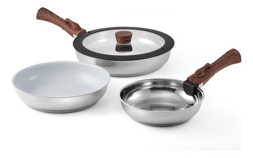 Ergo Chef Juego De Sartenes Inteligentes De 8 Piezas Con