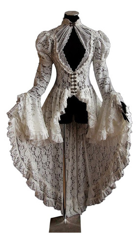 Vintage Lace Collar Sleeve Dovetail Dress