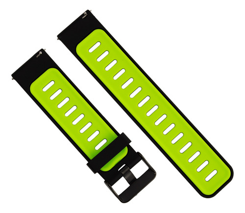 Pulseira Color Para Philco Psw02pm Hit Wear 45mm Cor Preta/verde