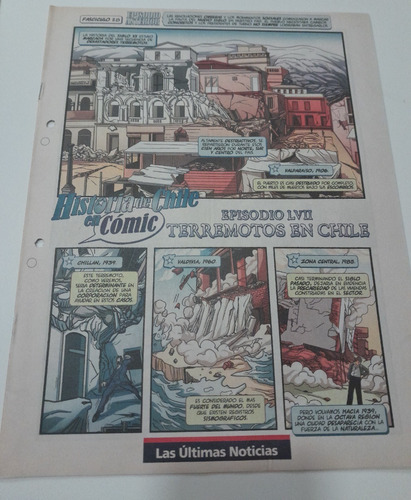Comic Historia De Chile Fascículo 28 Episodio Xvll Terremotos En Chile