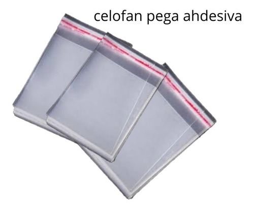 Imagen 2 de 2 de Bolsas Celofan Con Pega (ahdesiva)