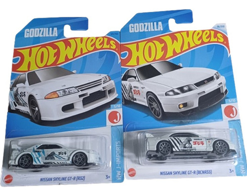 Kit 2 Hot Wheels Nissan Skyline Gt-r Godzilla