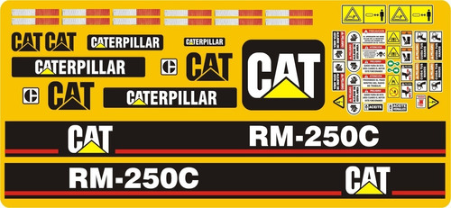 Calcomanías Para Caterpillar Rm250c