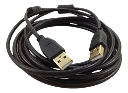 Cable Usb 2.0 Macho A Macho Alta Velocidad Pc/moviles 20cm