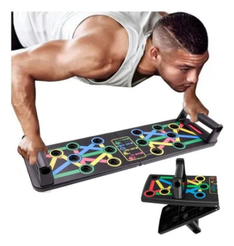 Plancha de apoyo para flexión de brazos, hombros, espalda, tríceps