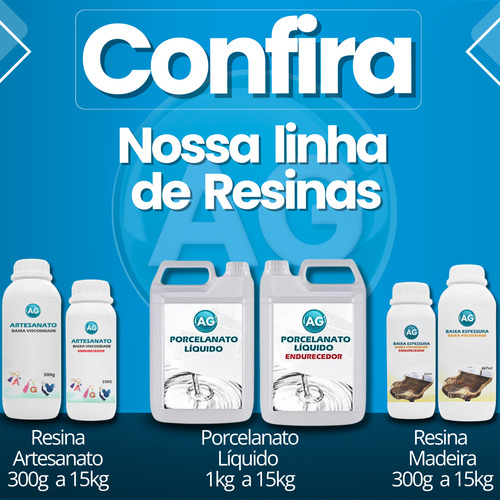 Kit Iniciante 300g Resina Epóxi Transparente Luva/máscara