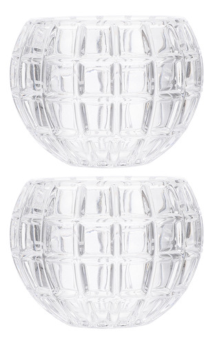 Soporte Cónico Para Copas Con Adornos De Cristal, 2 Unidades