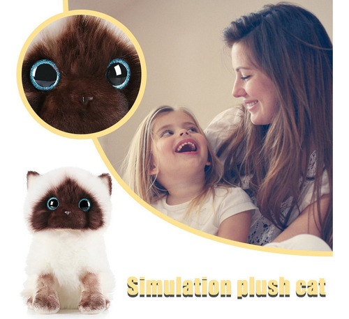 // M0r Plush Siamese Cat Dolls Ss Plush Toys