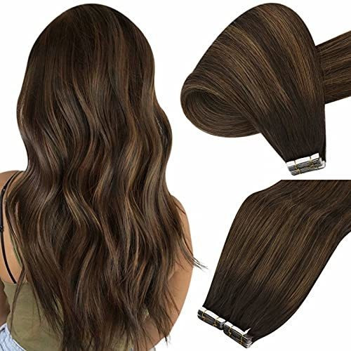 Extensiones De Cabello Humano Ombre Marrón - 20 Pcs 50g 16 